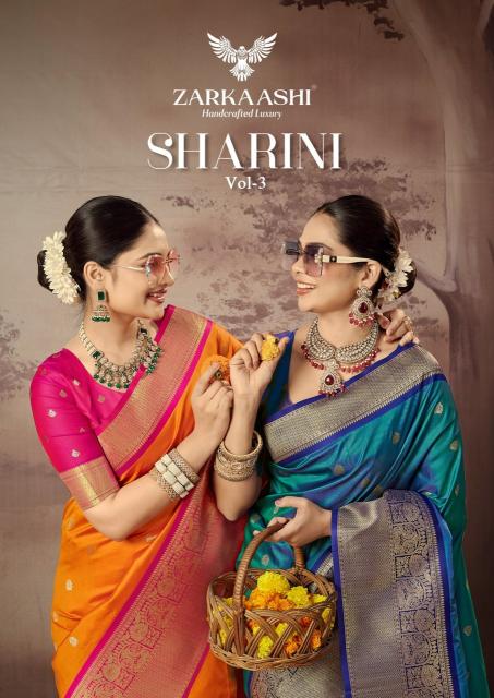 Zarkaashi sharini vol 3 banarasi silk direct saree